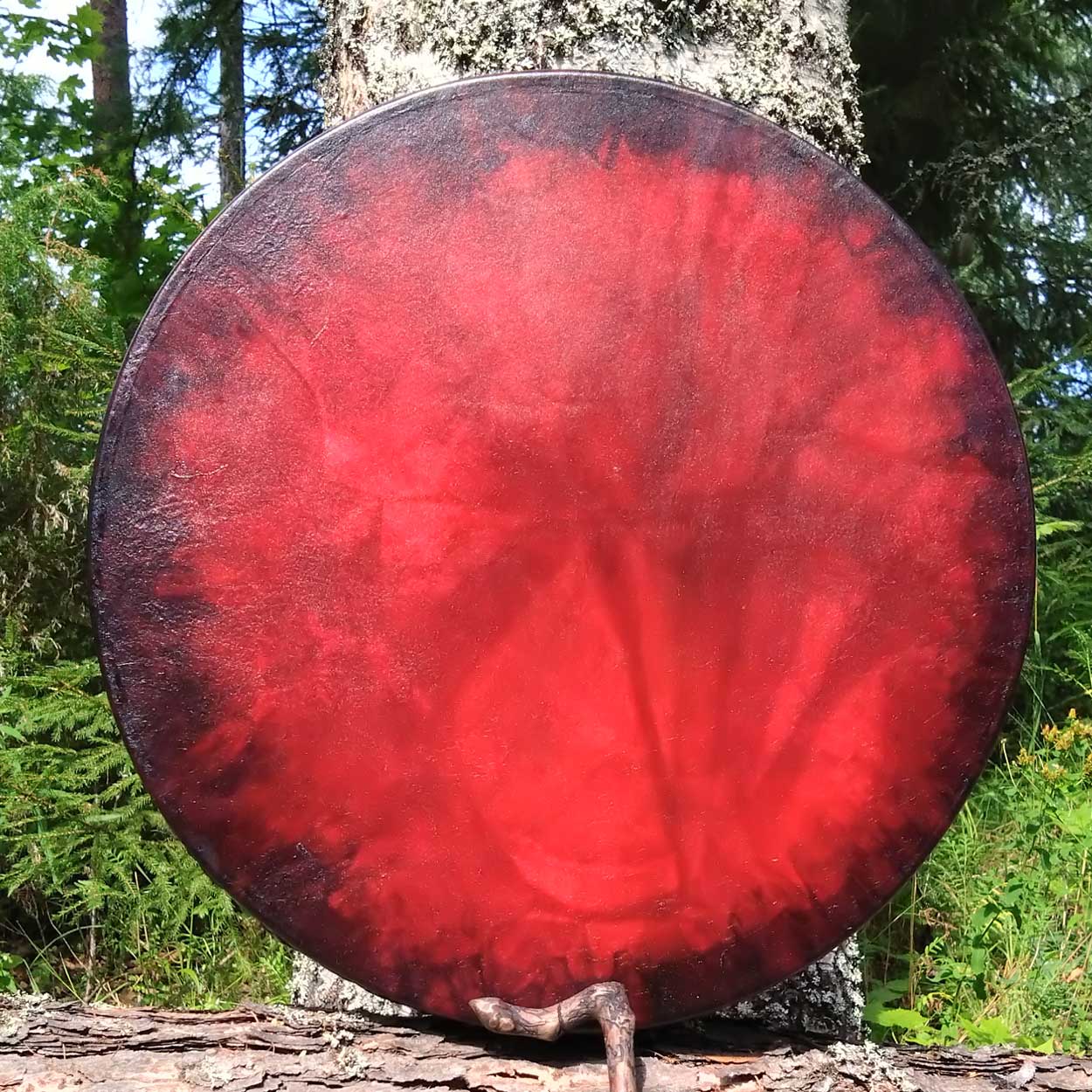 Punainen L-kokoinen shamaanirumpu 262626